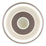 Plafonieră metal alb mat, plastic șampanie mat, opal, plastic oglindit, mai multe niveluri prin comutator de perete, funcție de memorie, oglindă centrală cu nisip de cristal, ø: 490mm, LED 40W 230V, sursă 4700lm, ieșire 1700lm, CCT 2700/4000/6500K - imagine 4