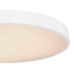Plafoniera metal alb, plastic alb, funcție de memorie, reglabil, telecomandă, culori fixabile, D: 600, H: 105, incl.1xLED 48W 230V, sursă 3960lm, ieșire 3100lm, CCT 3.000-6.000 - imagine 4