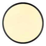 Plafonieră din plastic negru mat, plastic opal, ø: 350mm, H: 55mm, incl. LED 18W 230V, sursă 2050lm, 950lm, 3000K - imagine 4