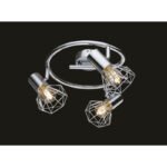 Spot crom,grilaj crom, D: 250, H: 150, excl 3xE14 40W 230V - imagine 3