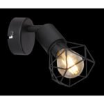 Spot bara, metal negru, BxH:80x135, AL:130, exkl. 1xE14 40W 230V - imagine 3