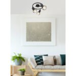 Spot bara, metal negru, D:230, H:180, exkl. 3xE14 40W 230V - imagine 2