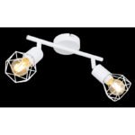 Spot bara, metal alb, LxBxH:220x80x180, exkl. 2xE14 40W 230V - imagine 3