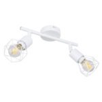 Spot bara, metal alb, LxBxH:220x80x180, exkl. 2xE14 40W 230V - imagine 4