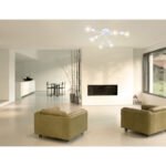 Plafoniera, metal alb, D:630, H:180, exkl. 6xE14 40W 230V - imagine 2
