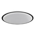 Plafoniera metal alb, metal negru, acril alb alb, Google Assistant+Alexa, cu control vocal și APP, cronometru, dimabil, telecomandă, schimbător de culori, culori fixabile, D: 560, H: 85, incl.1xLED 40W 230V, sursă 4400lm, CCT 3000-4000-6500K - imagine 3