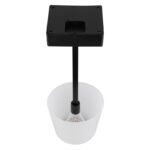 Lampă de masă plastic negru mat, aluminiu negru mat, plastic opal, touch on/off, touch dimmer, excl. adaptor, USB-A 2.0/USB-C, încărcare aprox. 4 ore, iluminare aprox. 4 ore, ø 85mm, 255mm, incl. LED 2W 230V, sursă 120lm, ieșire 100lm, CCT 3000-6500K - imagine 5