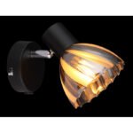 Aplică Zachery, Negru mat, E14 1x40W, H125mm, Globo - imagine 3