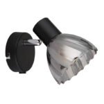 Aplică Zachery, Negru mat, E14 1x40W, H125mm, Globo - imagine 4