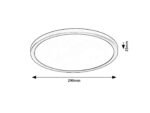 Plafonieră Gonzalo, Negru, LED 24W, Ø290mm, Rabalux - imagine 9
