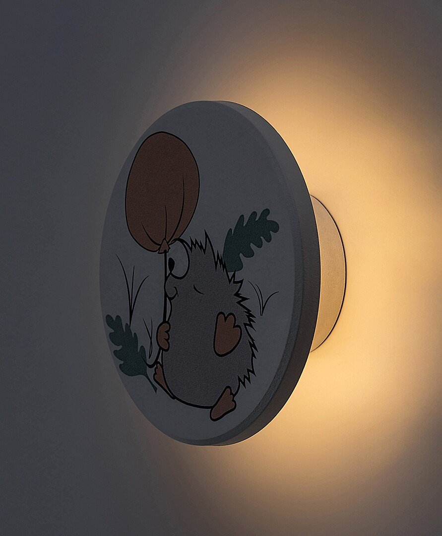 71099-2-1 Hedgy,ind.wall, LED9W, D12cm, hedgehog 71099 - imagine 1