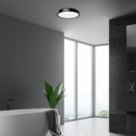 Plfoniera Lumină Indirectă Samira, Plastic Negru, Abajur Alb, LED 36W, Ø350mm, Rabalux