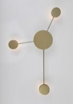 Amadeo,ind.ceil. LED10W, 52x69cm, gold 71275 - imagine 5