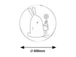 Lampă copii Flappy, Alb, E27 2x60W, Rabalux - imagine 5