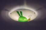 Lampă copii Flappy, Alb, E27 2x60W, Rabalux - imagine 3