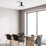Ovidia,ind.ceil. LED20W, H17cm, black 71323