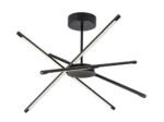 Henli2,ind.ceil. LED40W, 66x66cm, black 71338