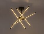 Henli2,ind.ceil. LED40W, 66x66cm, black 71338 - imagine 5