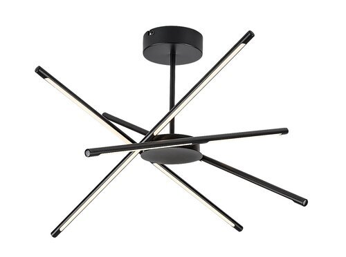 71338 Henli2,ind.ceil. LED40W, 66x66cm, black 71338 - imagine 1
