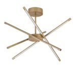 Henli2,ind.ceil. LED40W, 66x66cm, gold 71339 - imagine 2