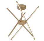 Henli2,ind.ceil. LED40W, 66x66cm, gold 71339 - imagine 3