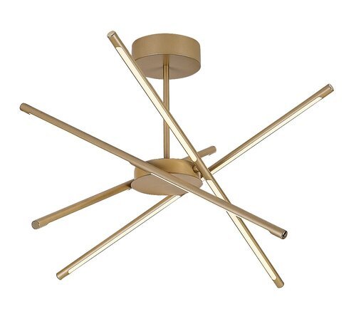 71339 Henli2,ind.ceil. LED40W, 66x66cm, gold 71339 - imagine 1