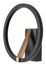 Renara,ind.wall, 8W, H23cm, black/gold 71350 - imagine 2