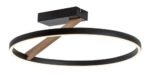 Renara,ind.ceil. 24W, D45cm, black/gold 71351