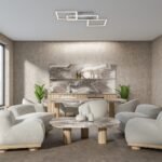 Ellinor,ind.ceil. LED40W, 55x45cm,chrome 71382