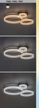 Amilia,ind.ceil. LED24W, 51x38cm, black 71385 - imagine 7