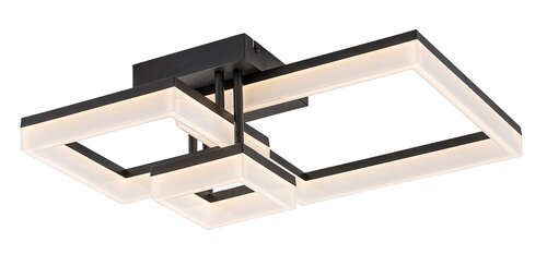 71386 Amilia,ind.ceil. LED22W, 47x47cm, black 71386 - imagine 1