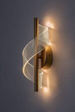 Zofrael,ind.wall, LED6W, H30cm, gold 71415 - imagine 3