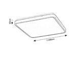 Alenzo,ind,ceil. LED24W, 29x29cm, white 71422 - imagine 8