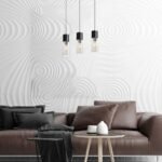 Pendul Ronno, Negru, E27 3x25W, 550x295mm, Rabalux