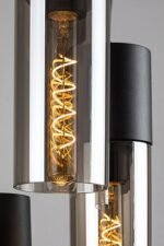 Pendul Ronno, Negru, E27 4x25W, Rabalux - imagine 5