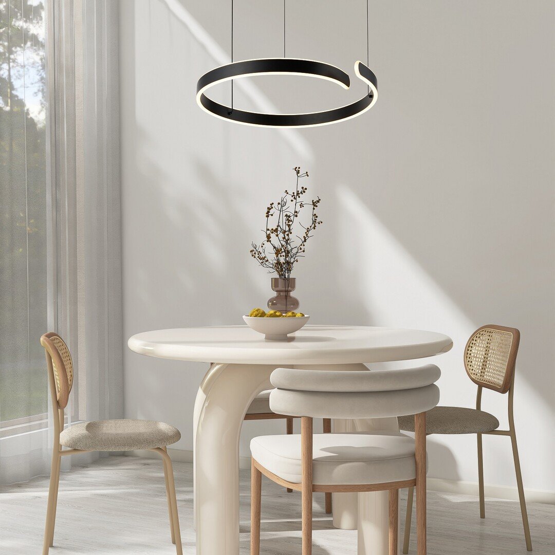 72114-e Silnora,ind.pend. LED35W, D60cm, black 72114 - imagine 1