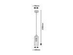 Pendul Tanno, Stejar, E27 1x25W, Rabalux - imagine 6
