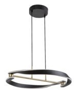 Adalind,ind.pend. LED40W, black/gold 72149 - imagine 2