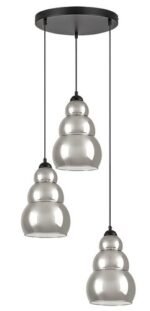 Pendul Salvatore, Negru, E27 3x40W, Rabalux - imagine 4