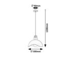 Filina,ind.pend. E27 1xMAX40W, D30cm 72228 - imagine 5