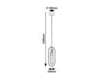 Pendul Rovier, Negru mat, E27 1x40W, Rabalux - imagine 7