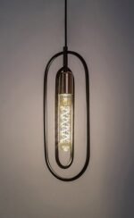 Pendul Rovier, Negru mat, E27 1x40W, Rabalux - imagine 6