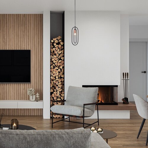 72263-e Pendul Rovier, Negru mat, E27 1x40W, Rabalux - imagine 1