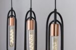 Pendul Rovier, Negru mat, E27 3x40W, Rabalux - imagine 6
