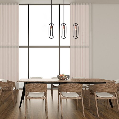 72264-e Pendul Rovier, Negru mat, E27 3x40W, Rabalux - imagine 1