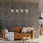 Pendul Florian, Negru mat, E27 4x40W, Rabalux