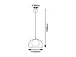 Elowen,ind.pend.G9 1xMAX5W,D25cm,transp. 72274 - imagine 6