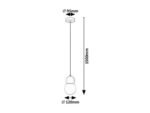 Gellia,ind.pend. G9 1xMAX38W, D12cm,rose 72280 - imagine 5