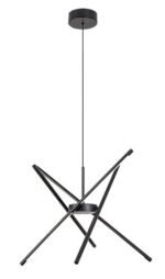 Henli2,ind.pend. LED40W, 66x66cm, black 72338