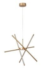Henli2,ind.pend. LED40W, 66x66cm, gold 72339 - imagine 2